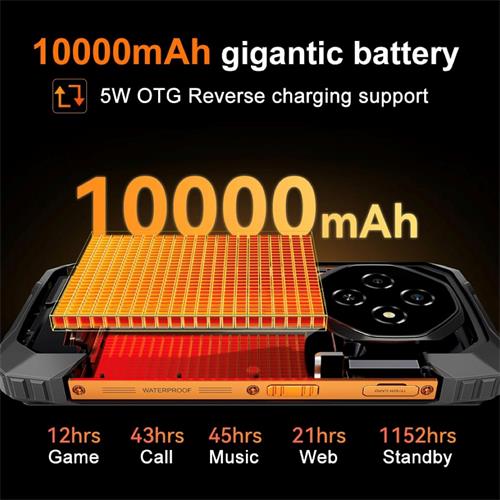 Blackview FORT 1 6.56" 6GB 256GB 10.000mAh 16 Mpx Negro