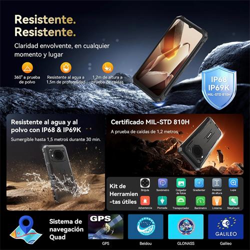 Blackview BV6200 Plus 6.56" 8+16GB128GB Rugerizado NFC