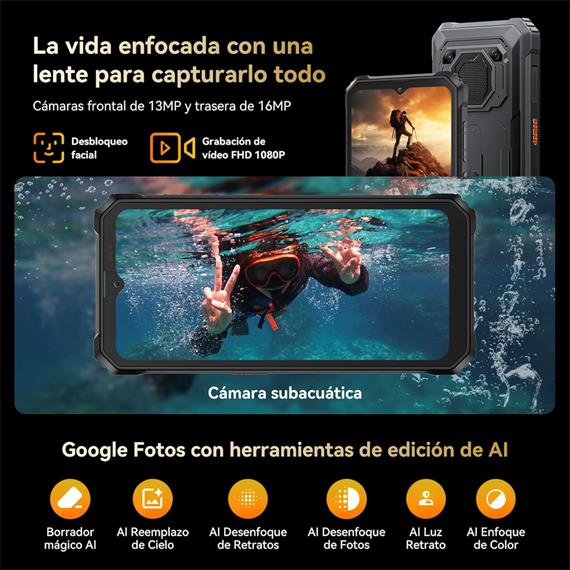 Blackview BV6200 Plus 6.56" 8+16GB128GB Rugerizado NFC