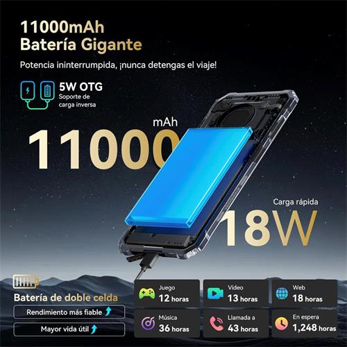 Blackview BV6200 Plus 6.56" 8+16GB128GB Rugerizado NFC