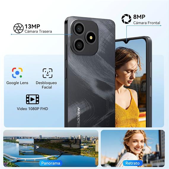 Blackview Wave 9C 6.56" 4GB+8GB 128GB 13Mpx Negro