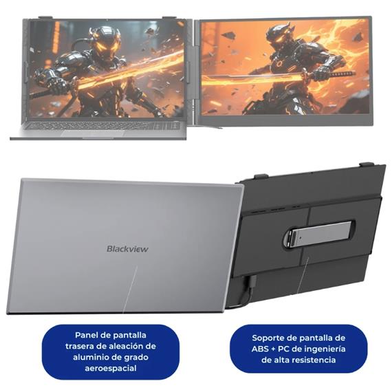Monitor Portátil USB-C Blackview SCM6 14" FHD 60Hz Altavoz