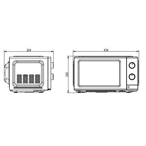 Svan SMW19700 Microondas 19L 700W Blanco