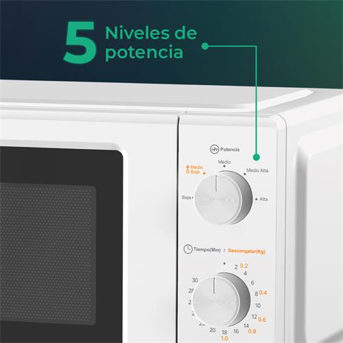 Svan SMW19700 Microondas 19L 700W Blanco