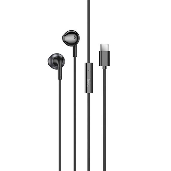 Hoco M115 Auricular con Micrófono y Conexión USB-C Negro