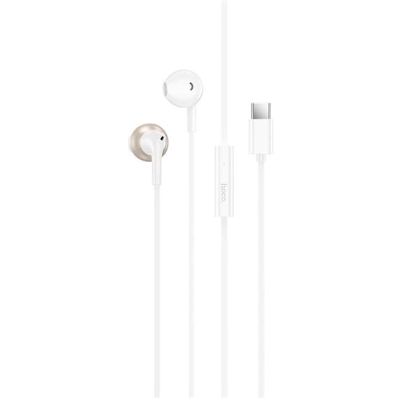 Hoco M115 Auricular con Micrófono y Conexión USB-C Blanco