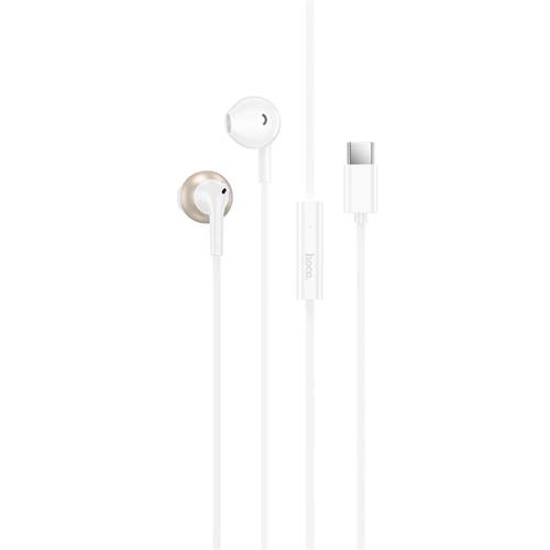 Hoco M115 Auricular con Micrófono y Conexión USB-C Blanco