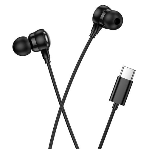 Hoco M116 Auricular con Micrófono y Conexión USB-C Negro