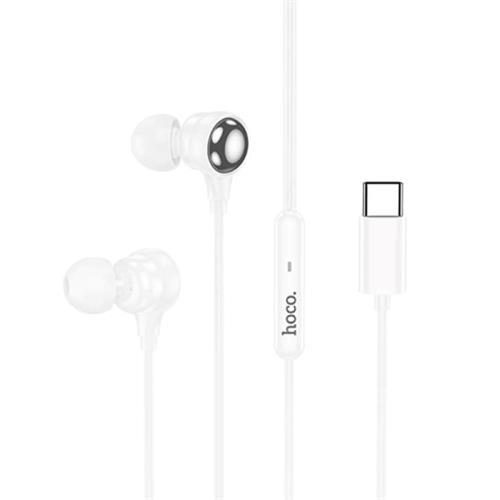 Hoco M116 Auricular con Micrófono y Conexión USB-C Blanco