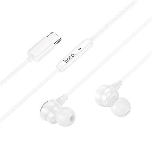 Hoco M116 Auricular con Micrófono y Conexión USB-C Blanco
