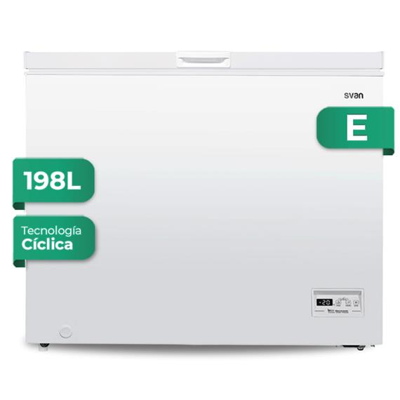 Svan SCH2002EDC Congelador Horizontal Ciclico 198L 85X91X56cm Blanco