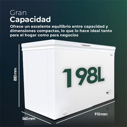 Svan SCH2002EDC Congelador Horizontal Ciclico 198L 85X91X56cm Blanco