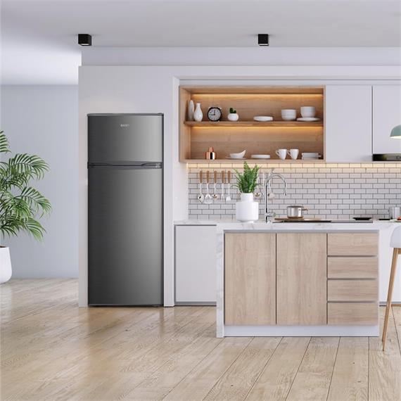 Svan SF145503EX Frigorifico 2 Puertas Ciclico Clase E 143x55x56cm Inox
