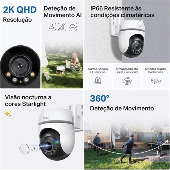 Tp-Link Tapo TC42 Cámara WiFi Exterior con Visión Nocturna e IA
