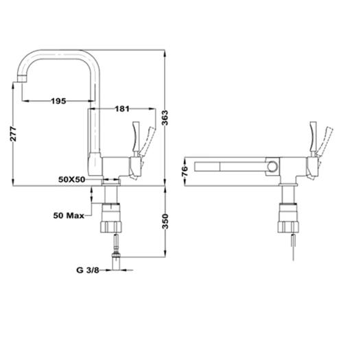 TEKA MTP984 GRIFO CROMO