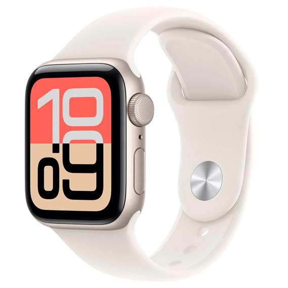 Apple Watch SE 3 GPS 40mm Starlight Aluminium M/L (MEH54QL/A)