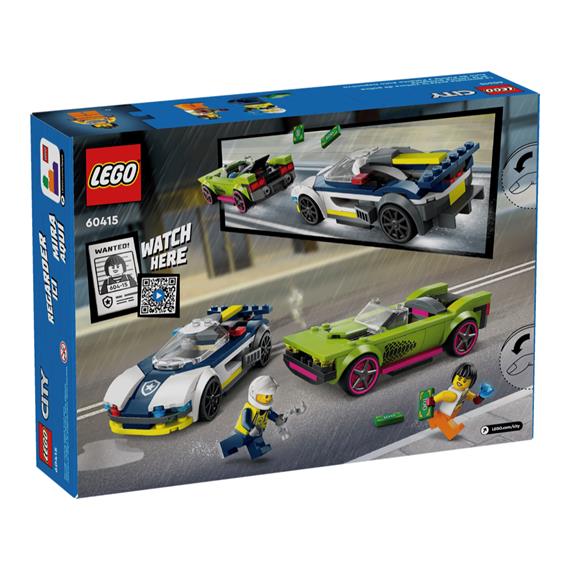 LEGO 60415 City Coche de Policía y Potente Deportivo