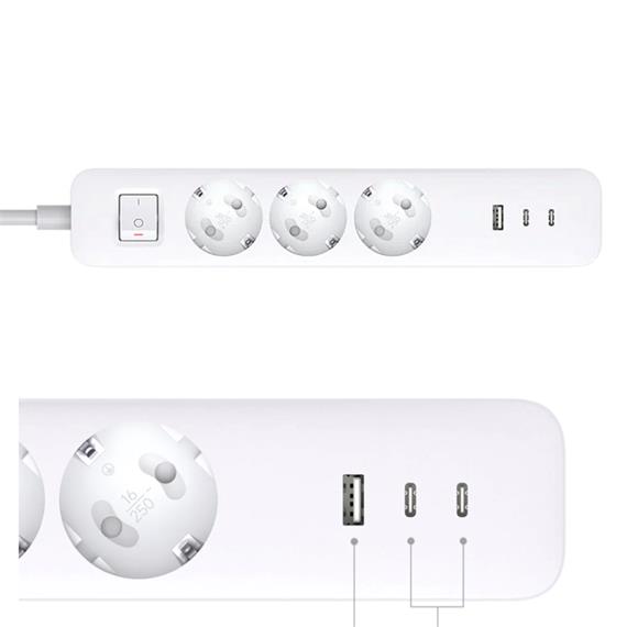 Xiaomi 20W Power Strip - Regleta de Enchufes con USB 20W (BHR07UK)
