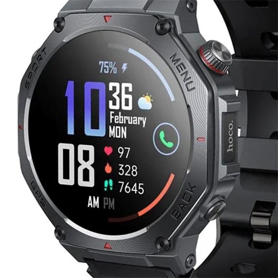 Hoco Y37 Smartwatch con GPS, Pantalla Amoled y Llamadas Bluetooth