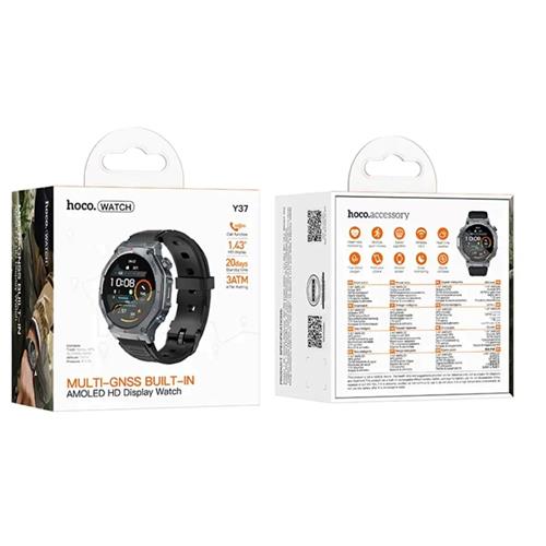 Hoco Y37 Smartwatch con GPS, Pantalla Amoled y Llamadas Bluetooth
