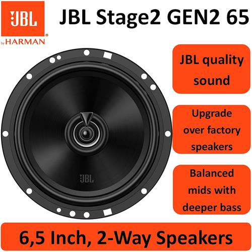 Jbl Stage2 65 Gen 2 Altavoces Coaxiales de 2 Vías con Hasta 480W