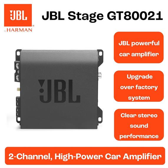Jbl Stage GT80021 Amplificador de 2 Canales y 800W
