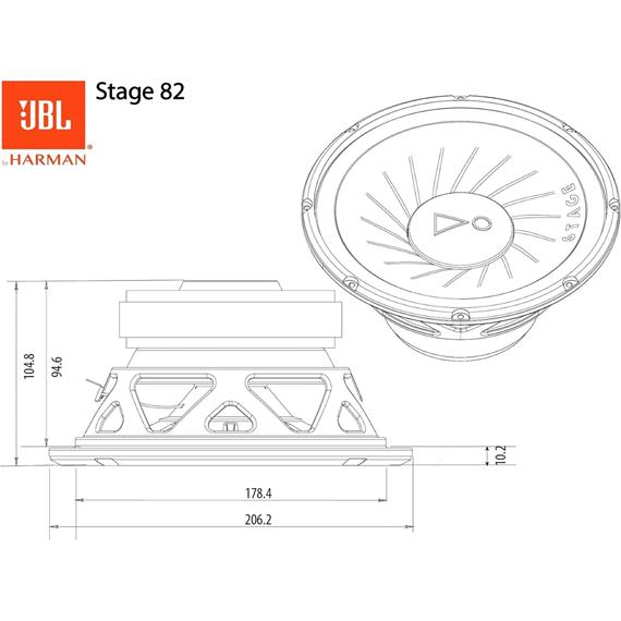 Jbl Stage 82 Subwoofer de 8" con Hasta 800W