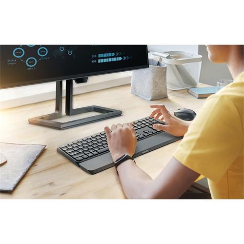 Philips SPT6607B Combo Inalámbrico Teclado+ Ratón Reposamuñecas Negro