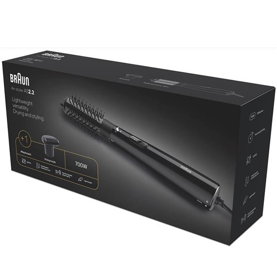 Braun BRAS220E Cepillo de Aire 700W 40mm con IONTEC