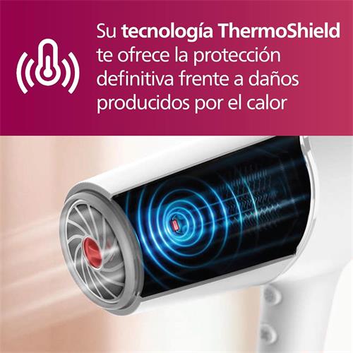 Philips BHD501/20 Secador de Pelo 2.100W con DIfusor Blanco