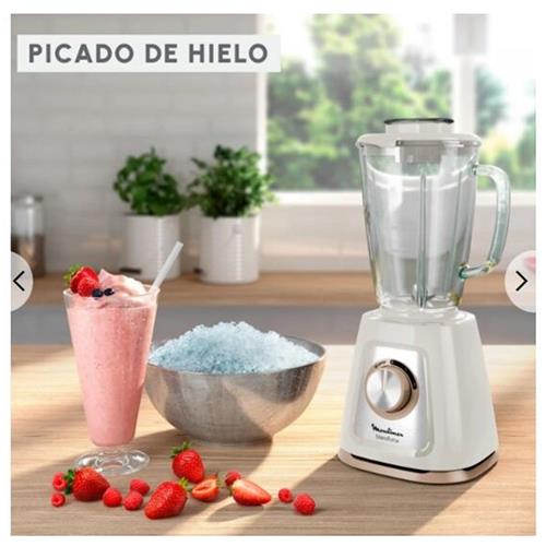 Moulinex LM430A10 Batidora de Vaso de Cristal 800W 1.75L Picahielo