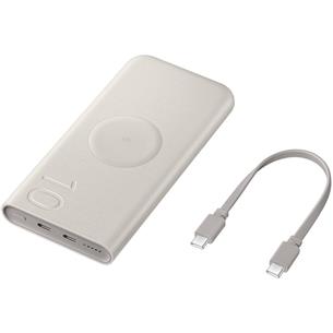 Powerbank 10.000mAh Samsung 25W con Carga Inalámbrica Beige (EB-U2510XUEGEU)