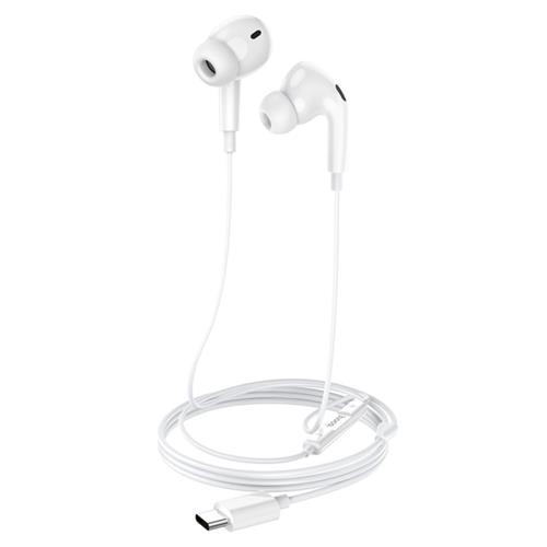 Hoco M101 Pro Auricular con Micrófono y Conexión USB-C Blanco