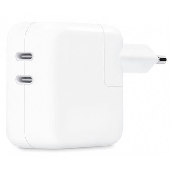 Apple Cargador Dual USB-C 35W (MW2K3ZM/A)