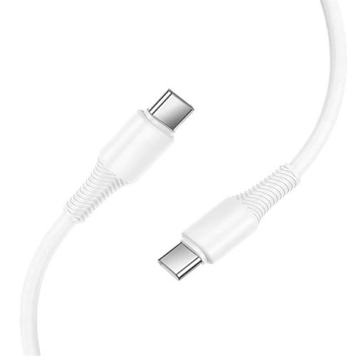 Cable USB-C a USB-C Hoco X120 60W 1 Metro Blanco