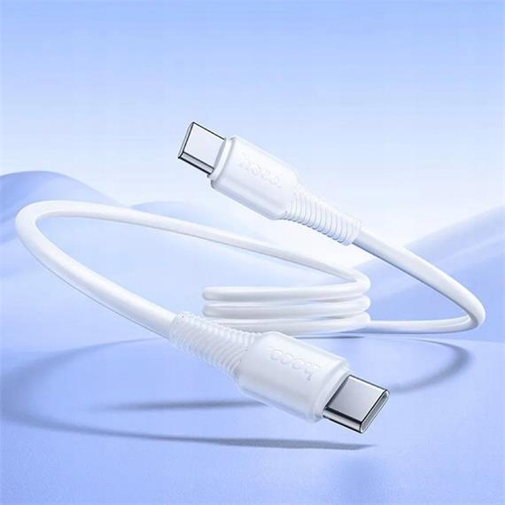 Cable USB-C a USB-C Hoco X120 60W 1 Metro Blanco