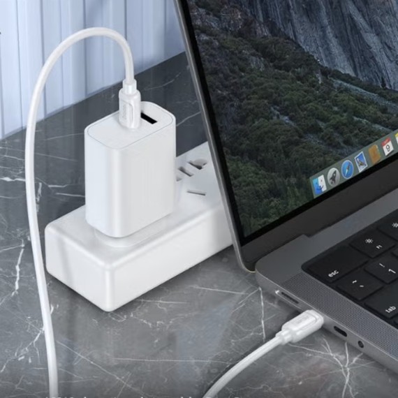 Cable USB-C a USB-C Hoco X115 60W 1 Metro Blanco