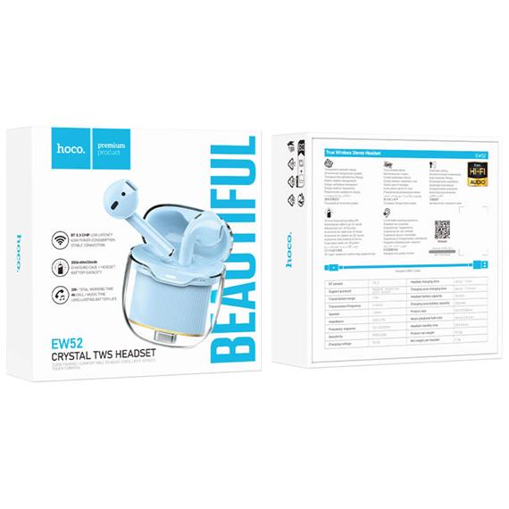 Hoco EW52 Auricular Bluetooth True Wireless Azul