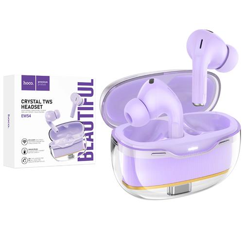 Hoco EW54 Auriculares Bluetooth True Wireless Púrpura