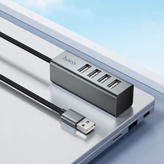 Adaptador USB Hoco HB1A Hub USB a 3x USB 2.0