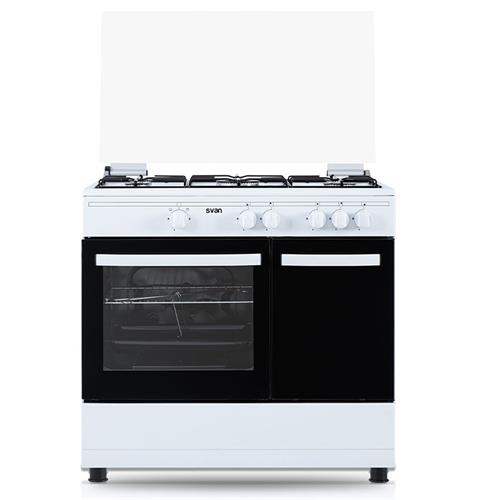 Svan SKGW5901PB Cocina Gas Butano 90cm Placa de Gas 5 Blanca