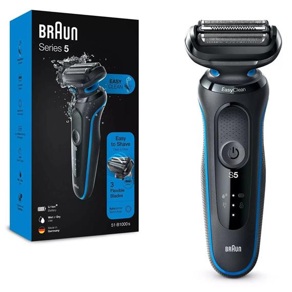 Braun 51-B1000S Afeitadora Series 5 Seco y Mojado Recargable