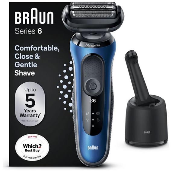 Braun 60-B7000CC Afeitadora Series 6 SensoFlex con Base Smart Care