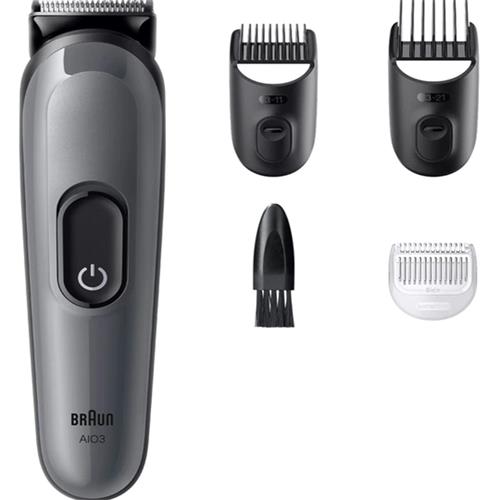 Braun AIO3500 Recortadora 4 en 1 Barba, Cabello y Cuerpo