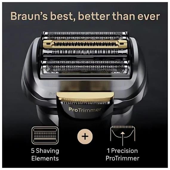 Braun 9-9565CC Afeitadora Series 9 Cabezal 360º Wet & Dry Centro Smart Care