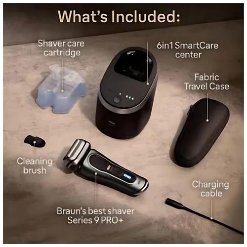 Braun 9-9565CC Afeitadora Series 9 Cabezal 360º Wet & Dry Centro Smart Care