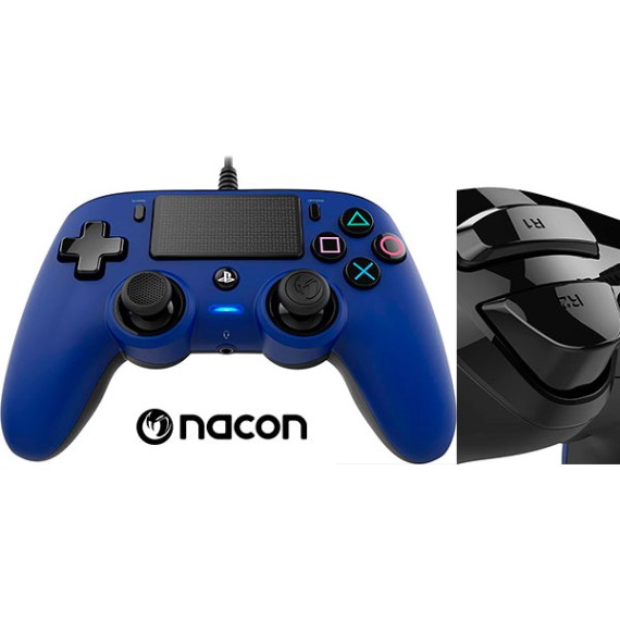 Nacon Mando Oficial Playstation PS4 Compact Azul  (PS4OFCPADBLUE)