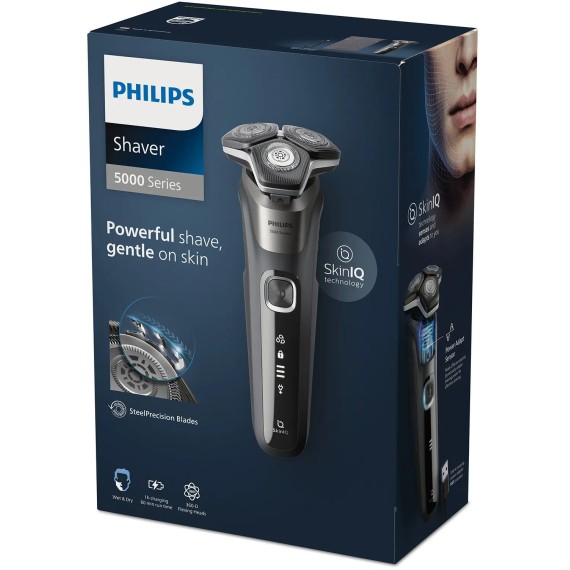 Philips S5887/10 S5000 Afeitadora Cabezales Giratorio 360º Wet & Dry