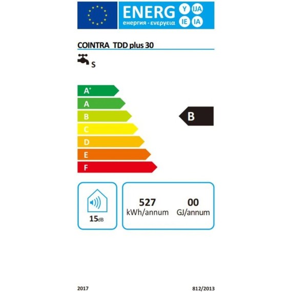 Cointra TDD 30 PLUS-30L Wifi D.Deposito Touch VERT/HORIZ SLIM Termo