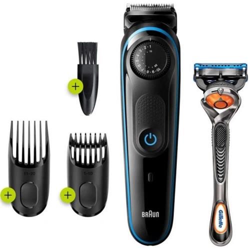 Braun BT3240 Recortadora de Barba Recargable + Gillette Fusión ProGlide